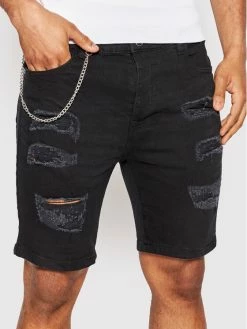 ΧΟΝΔΡΙΚΟ ΕΜΠΟΡΙΟ ⌛ Brave Soul Άνδρες Τζιν Σορτς Τζιν σορτσάκια MSRT-DROGO Μαύρο Slim Fit 🥰