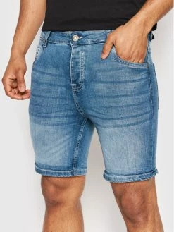 Καλύτερες κριτικές για ❤️ Brave Soul Άνδρες Τζιν Σορτς Τζιν σορτσάκια MSRT-SIMON Μπλε Skinny Fit ⭐