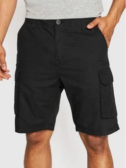 Φτηνός 🥰 Brave Soul Άνδρες Υφασμάτινα Σορτς Σορτς υφασμάτινο MSRT-RIVERWOODB Μαύρο Regular Fit 👏