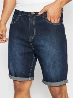 Προϋπολογισμός 😉 Brave Soul Άνδρες Τζιν Σορτς Τζιν σορτσάκια MSRT-UGANDA Σκούρο μπλε Skinny Fit 💯