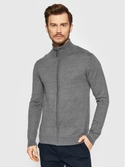 Προϋπολογισμός ✔️ Brave Soul Άνδρες Ζακέτες Ζακέτα MK-364WESLEE Γκρι Regular Fit 🔥