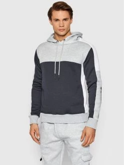 ΧΟΝΔΡΙΚΟ ΕΜΠΟΡΙΟ 🎁 Brave Soul Άνδρες Μπλούζες Χωρίς Φερμουάρ Μπλούζα MSS-516AUBURN Γκρι Regular Fit ❤️