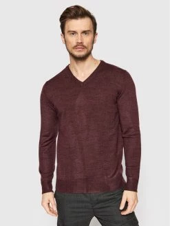 Best Pirce ⌛ Brave Soul Άνδρες Πουλόβερ MK-279QUAZARD Μπορντό Regular Fit 🛒