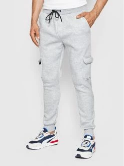 Προώθηση ⌛ Brave Soul Άνδρες Παντελόνια Φόρμας Παντελόνι φόρμας MJB-516JAROD Γκρι Regular Fit 🎉