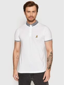 Εκπτωση 🧨 Brave Soul Άνδρες Μπλούζες Polo Polo MTS-69GLOVER Λευκό Regular Fit 🌟