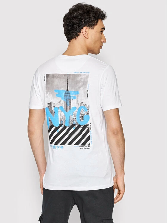 Κουπόνι 💯 Brave Soul Άνδρες T-shirts T-Shirt MTS-568METROPOL Λευκό Regular Fit 😍 5 Κουπόνι 💯 Brave Soul Άνδρες T-shirts T-Shirt MTS-568METROPOL Λευκό Regular Fit 😍 - Image 3