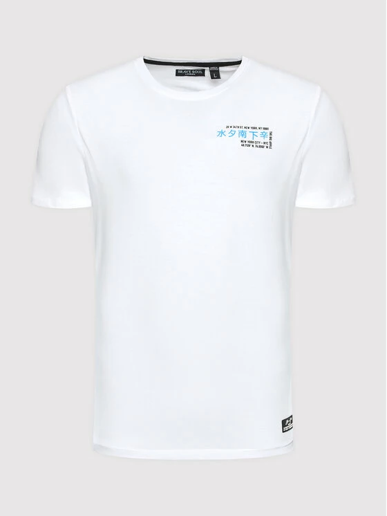 Κουπόνι 💯 Brave Soul Άνδρες T-shirts T-Shirt MTS-568METROPOL Λευκό Regular Fit 😍 7 Κουπόνι 💯 Brave Soul Άνδρες T-shirts T-Shirt MTS-568METROPOL Λευκό Regular Fit 😍 - Image 5
