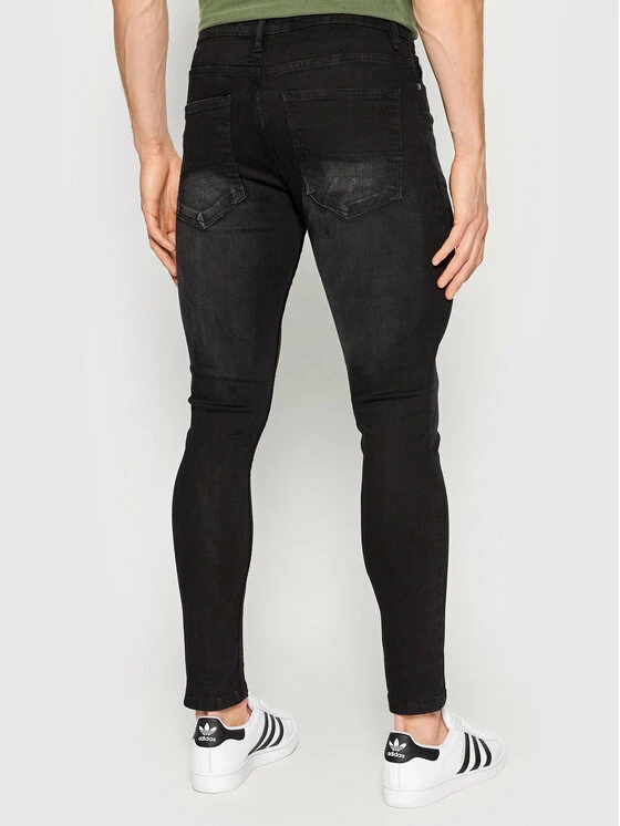 Best Pirce 🧨 Brave Soul Άνδρες Τζιν MJN-MADISON Μαύρο Skinny Fit 🧨 5 Best Pirce 🧨 Brave Soul Άνδρες Τζιν MJN-MADISON Μαύρο Skinny Fit 🧨 - Image 3