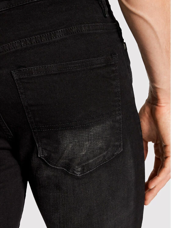 Best Pirce 🧨 Brave Soul Άνδρες Τζιν MJN-MADISON Μαύρο Skinny Fit 🧨 6 Best Pirce 🧨 Brave Soul Άνδρες Τζιν MJN-MADISON Μαύρο Skinny Fit 🧨 - Image 4