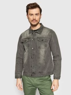 Νέος ⌛ Brave Soul Άνδρες Τζιν Μπουφάν Τζιν μπουφάν MJK-FIELDING Γκρι Regular Fit 🛒