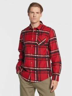 Τοπ 10 🎉 Brave Soul Άνδρες Casual Πουκάμισα Πουκάμισο MSH-69ARNAULT Κόκκινο Regular Fit 😉