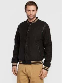 Η καλύτερη συμφωνία 🔥 Brave Soul Άνδρες Μεταβατικά Μπουφάν Μπόμπερ μπουφάν MJK-VALEN Μαύρο Regular Fit 💯