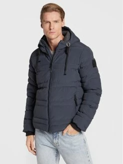 Τοπ 10 👍 Brave Soul Άνδρες Πουπουλένια Μπουφάν Μπουφάν πουπουλένιο MJK-BOBBIE Σκούρο μπλε Regular Fit 🤩