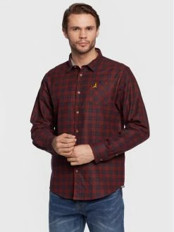 Φτηνός 🛒 Brave Soul Άνδρες Casual Πουκάμισα Πουκάμισο MSH-273PALKIA Μπορντό Regular Fit 😉