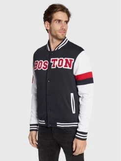 Προώθηση 😍 Brave Soul Άνδρες Μπλούζες Με Φερμουάρ Μπλούζα MSS-516SANDERS Σκούρο μπλε Regular Fit 🛒