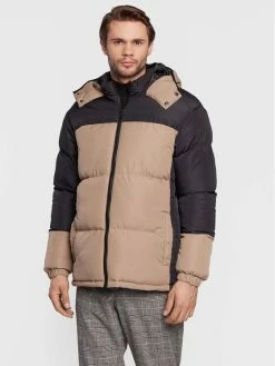 Φτηνός ❤️ Brave Soul Άνδρες Πουπουλένια Μπουφάν Μπουφάν πουπουλένιο MJK-ROCKER Μπεζ Regular Fit 🎁