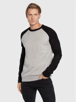 Flash Sale 🧨 Brave Soul Άνδρες Πουλόβερ MK-23DELEUZEB Γκρι Regular Fit 🧨