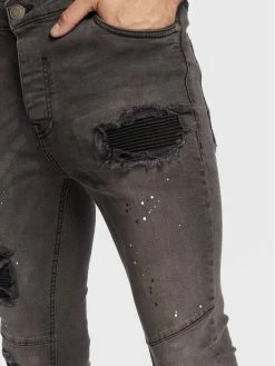 Ολοκαίνουργιο 🧨 Brave Soul Άνδρες Τζιν MJN-RAYTON Γκρι Skinny Fit ✔️ -Brave Soul Εκπτώσεις unnamed file 585