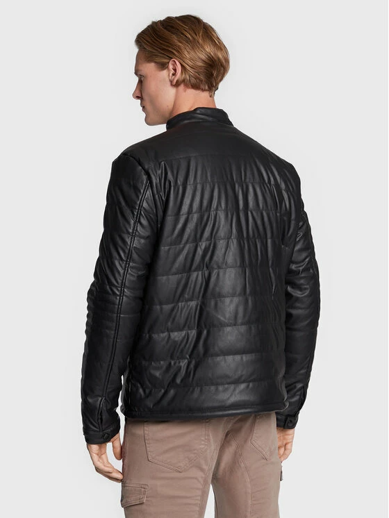 Φτηνός 👍 Brave Soul Άνδρες Δερμάτινα Μπουφάν Μπουφάν από απομίμηση δέρματος MJK-JURGEN Μαύρο Regular Fit 🎉 5 Φτηνός 👍 Brave Soul Άνδρες Δερμάτινα Μπουφάν Μπουφάν από απομίμηση δέρματος MJK-JURGEN Μαύρο Regular Fit 🎉 - Image 3