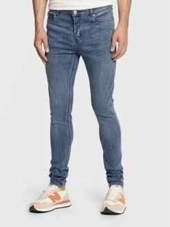 Εκπτωση 👍 Brave Soul Άνδρες Τζιν MJN-DONTE Μπλε Super Skinny Fit 🌟