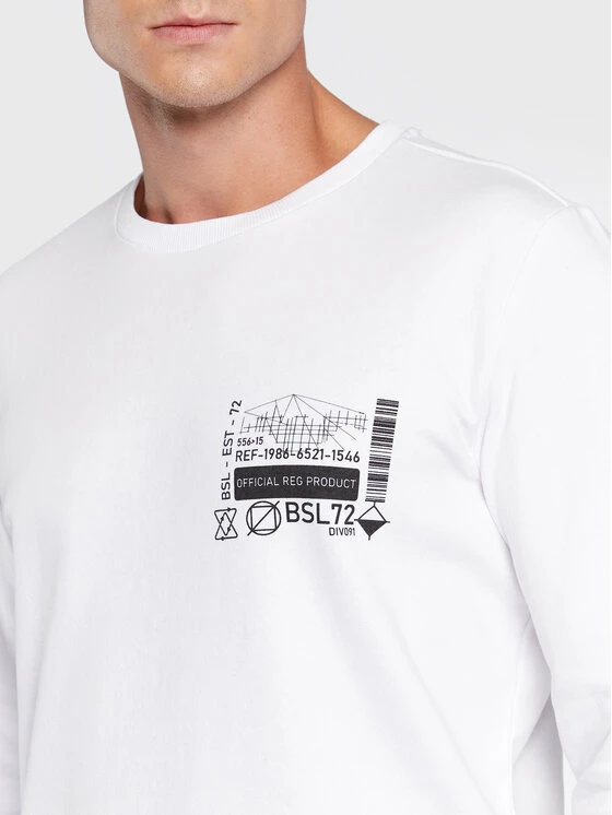 Προώθηση 🎁 Brave Soul Άνδρες Μπλούζες Χωρίς Φερμουάρ Μπλούζα MSS-69SAMWELL Λευκό Regular Fit ⌛ 6 Προώθηση 🎁 Brave Soul Άνδρες Μπλούζες Χωρίς Φερμουάρ Μπλούζα MSS-69SAMWELL Λευκό Regular Fit ⌛ - Image 4