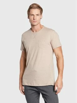 Συμφωνίες ✔️ Brave Soul Άνδρες T-shirts T-Shirt MTS-149ARKHAMQ Μπεζ Regular Fit 😉