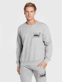 Φτηνός 👏 Brave Soul Άνδρες Μπλούζες Χωρίς Φερμουάρ Μπλούζα MSS-69SAMWELL Γκρι Regular Fit 💯