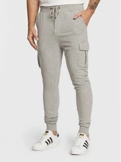 Καλύτερη πώληση 😍 Brave Soul Άνδρες Παντελόνια Φόρμας Παντελόνι φόρμας MJB-69GAUZE Γκρι Regular Fit 🔔