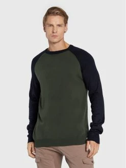 Best Pirce ⭐ Brave Soul Άνδρες Πουλόβερ MK-23DELEUZEB Πράσινο Regular Fit 😍