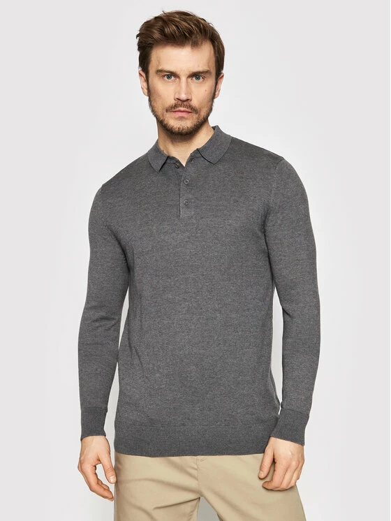 Προϋπολογισμός ❤️ Brave Soul Άνδρες Πουλόβερ MK-181PLACKETN Γκρι Regular Fit 😀 3 Προϋπολογισμός ❤️ Brave Soul Άνδρες Πουλόβερ MK-181PLACKETN Γκρι Regular Fit 😀