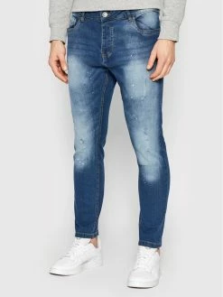 Η καλύτερη συμφωνία 🤩 Brave Soul Άνδρες Τζιν MJN-CALIFORNIA Σκούρο μπλε Skinny Fit 🤩