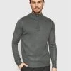 Τοπ 10 🤩 Brave Soul Άνδρες Πουλόβερ MK-230KESTERC Γκρι Regular Fit 🧨