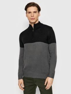 Εξοδος 😍 Brave Soul Άνδρες Πουλόβερ MK-230KASPER Γκρι Regular Fit 🎉