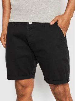 Flash Sale 🎉 Brave Soul Άνδρες Υφασμάτινα Σορτς Σορτς υφασμάτινο MSRT-SMITH Μαύρο Regular Fit ❤️